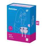 Satisfyer, Feel Good, menstrual cup, 15 ml + 20 ml, Lilac, 2 pieces