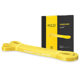 4Fizjo Power Band, resistance band for exercise, yellow, 1-5 kg