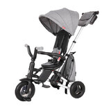 Ultra-folding tricycle for children Nova Rubber, Grey, Qplay