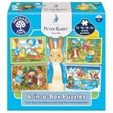 Set of 4 Peter Rabbit puzzles, 3+ years, Orchard