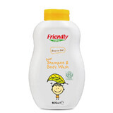 Baby shampoo and shower gel with oats, 400 ml, Friendly Organic