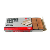 24/6 staples, copper clad, 1000 pieces