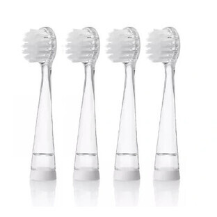 Brush-Baby Replacement pads for Wildones sonic toothbrush, 4 pieces
