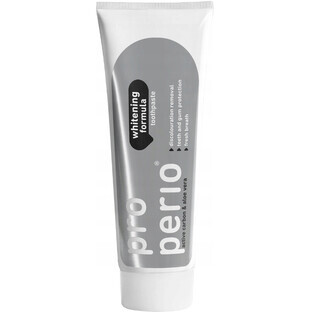 Pro Perio Whitening Formula, whitening toothpaste with activated carbon and Aloe vera, 125 ml