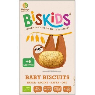 Belkorn BISkids Biscotti all'avena biologici per bambini senza zuccheri aggiunti 6M+ 120 g Belkorn BISkids Biscotti all'avena biologici per bambini senza zuccheri aggiunti 6M+ 120 g