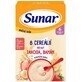 Sunar Brei mit 8 Getreidesorten Erdbeeren, Banane 210 g