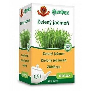 Herbex Green Barley Herbal Tea, 20 x 2.5 g
