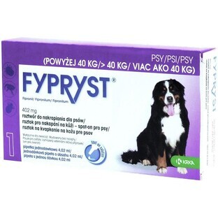 Fypryst 402 mg Honden boven 40 kg Oplossing voor huidinfuus voor honden 1 st