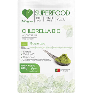 BeOrganic Organic Chlorella 200g