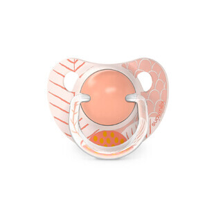 Anatomic silicone pacifier Dreams, +18 months, Peach, 2 pieces, Suavinex