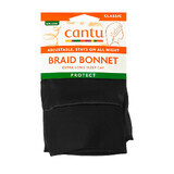 Satijnen kapje om lang gevlochten haar te beschermen, Zwart, 1 st, Cantu
