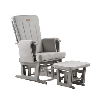Calm Me Classic adjustable nursing chair with leg support, Pearl Gray, Onino