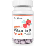 Gymbeam vit c for children strawberry 120tbl 120 tablets strawberry