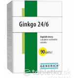 GENERICA Ginkgo 24/6 1×90 cps, voedingssupplement