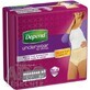 DEPEND MAXIMUM L for women 1×9 pcs, elastic bottom, hip circumference 95-130 cm