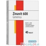 GENERICA Zinavit 600 met sinaasappelsmaak 1×40 tbl, (vitamine C + Zink)