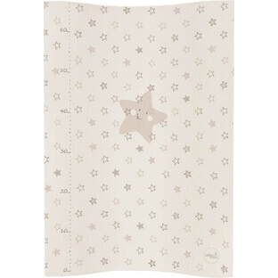 CEBA Change mat 2 square soft COSY (50x70) Beige stars 1×1 pc
