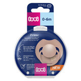 Lovi Prime, fopspeen, silicone, dynamisch, Blush, 34/405, 0-6 maanden, 1 stuk