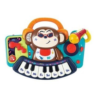 Musical toy with lights and microphone, DJ Pianina Monkey, Hola