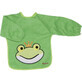 Terry cloth bib with green sleeve, 39x30 cm, A Haberkorn