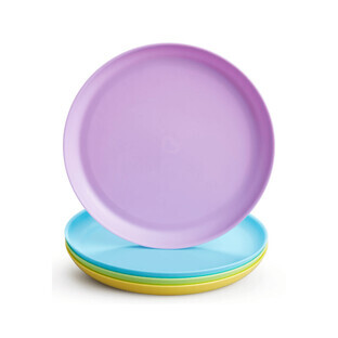 Munchkin, colorful plates, from 6 months, 4 pieces