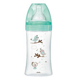 Glass bottle for anti-colic initiation, Birds, 270 ml, 0-6 months, Dodie