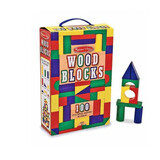 Colorful wooden cubes, 100 pieces, 3 years+, Melissa & Doug