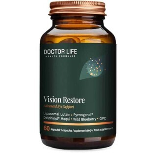 Doctor Life Vision Restore (Lutein, Pycnogenol, curcumin) 60 capsules