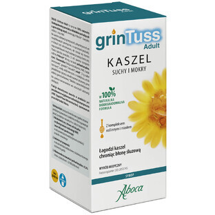 GrinTuss Adult, dry and wet cough, syrup for children over 12 years and adults, 180 g