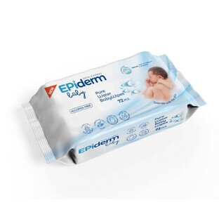 Pure Water baby wipes, 72 pcs, Epiderm