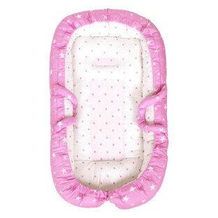 Nest anti-reflux co-sleeper, Pink Stars, Sevi Bebe