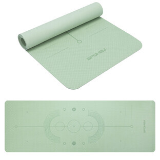 Spokey Mandala, exercise mat, non-slip, light green, 1 piece
