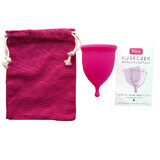 Pink, menstrual cup, size M, 1 piece