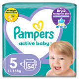 Pampers Active Baby, diapers, size 5, 11-16 kg, 54 pieces