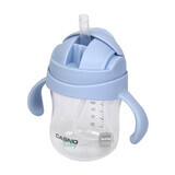 Casno Baby, 2-in-1 Dizzy drippy cup, light blue, from 6 months, 240 ml.