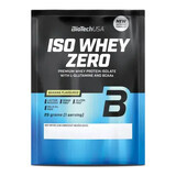 Banana flavored protein powder Iso Whey Zero, 25 g, BiotechUSA