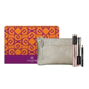 Collistar Volume Unico Mascara Set Volume Unico Mascara Intense Black 13 ml + Professionale eyeliner Black 0.8 g + The Bridge makeup bag