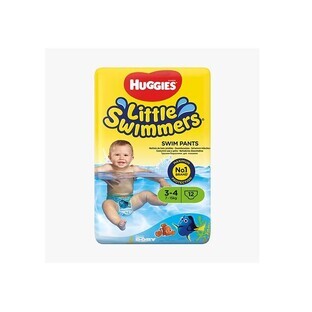 Little Swimmers Waterproof Swim Panties No. 3-4, 7-15 Kg, 12 pieces, Huggies