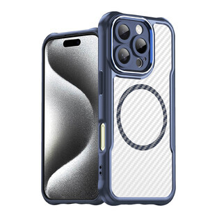 Leading Series MagSafe silicone case for iPhone 16 Pro Max - blue