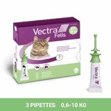 Ceva Vectra Spot-on Solution for Cats 3 Pipettes