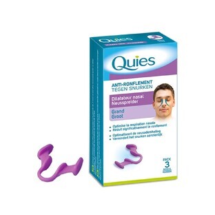 Quies nasal dilator anti snoring Large pack 3 months