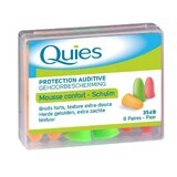 Quies Hearing Protection Mousse Confort 6 Pairs Of Earplugs