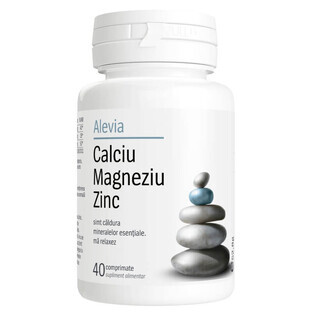 Calcium Magnesium Zinc, 40 tablets, Alevia