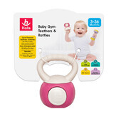 Teething toy Gantera Kettlebell, 3 months+, Hola
