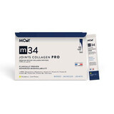 Kollagen PRO bovin PRO mit Erdbeer-, Zitronen- und Minzgeschmack m34, 15 Beutel x 13 g, Molecules of Youth
