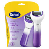 Pila electrica 2 in 1 pentru picioare, Purple, Scholl