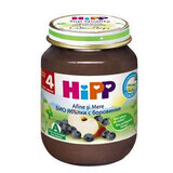 Organic blueberry and apple puree, +4 months, 125 g, Hipp