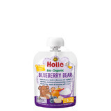 Organic Blueberry, Apple and Banana Puree with Blueberry Bear Yoghurt, 85g, Holle