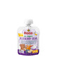 Biologische Bosbes, Appel en Banaan Puree met Bosbes Beer Yoghurt, 85g, Holle