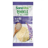 Expanded rice rounds with Lupin glaze, 66 gr, Sanovita